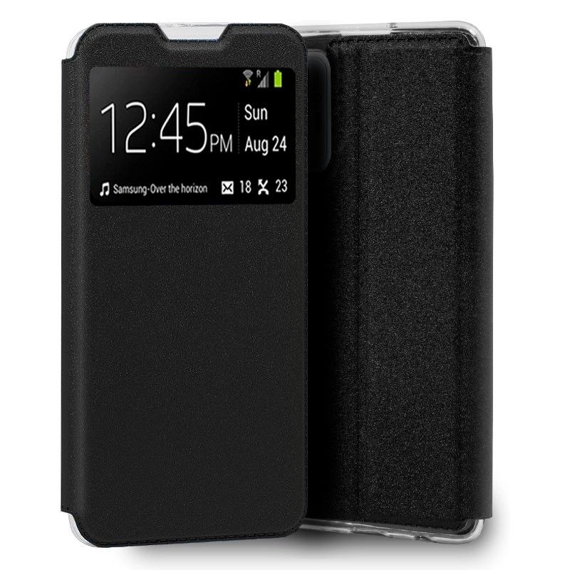 Funda con Tapa y Ventana para Xiaomi Redmi Note 10 negro