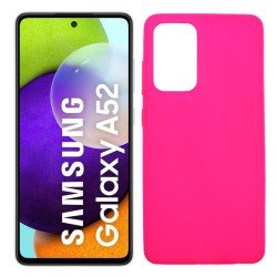 Funda rosa para Samsung Galaxy A52 / A52 5G de silicona