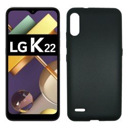 Funda negra para LG K22 de silicona