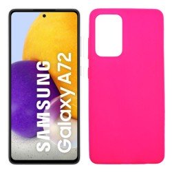 Funda rosa para Samsung Galaxy A72 5G de silicona