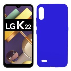 Funda azul para LG K22 de silicona