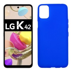 Funda azul para LG K42 de silicona