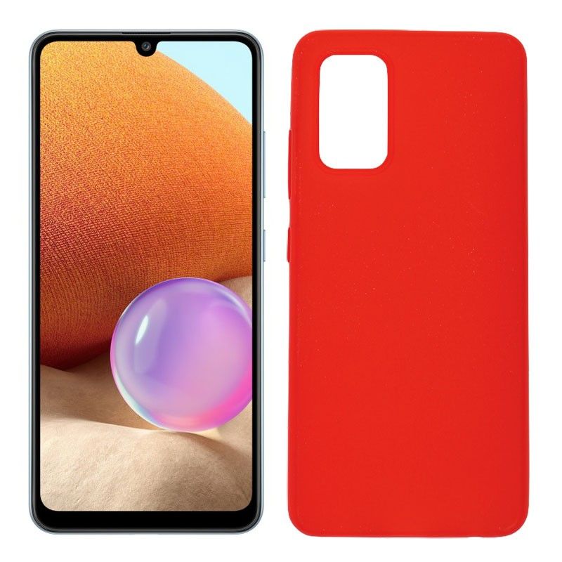 Funda roja para Samsung Galaxy A32 4G de silicona