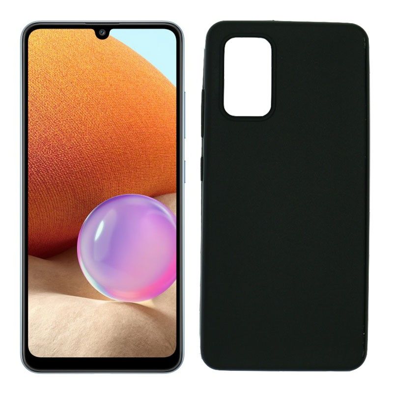 Funda negra para Samsung Galaxy A32 4G de silicona