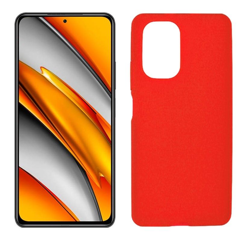 Funda roja para Poco F3 de silicona