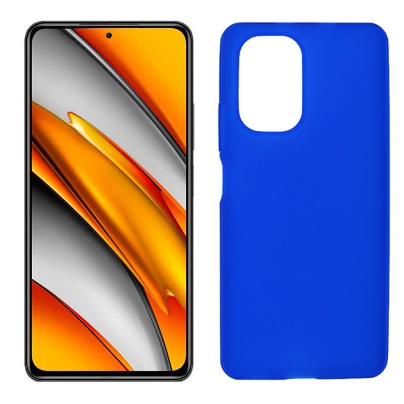 Funda azul para Poco F3 de silicona