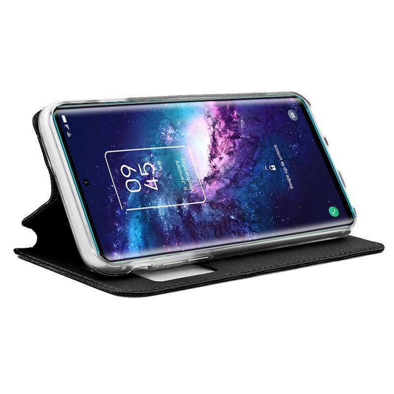 Funda con Tapa y Ventana para TCL 20 Pro 5G negro