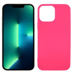 Funda rosa para iPhone 13 Pro de silicona
