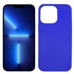 Funda azul para iPhone 13 Pro Max de silicona