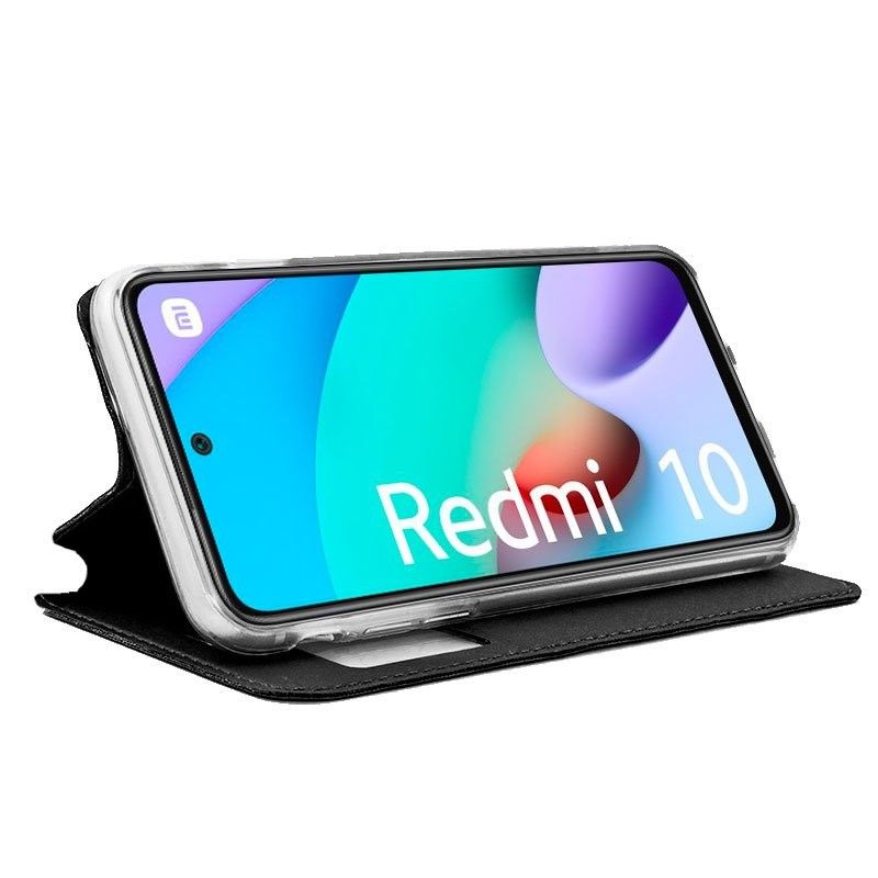 Funda con Tapa y Ventana para Xiaomi Redmi 10 negro