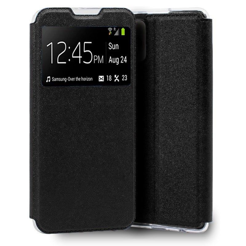 Funda con tapa y ventana para iPhone 13 Negro