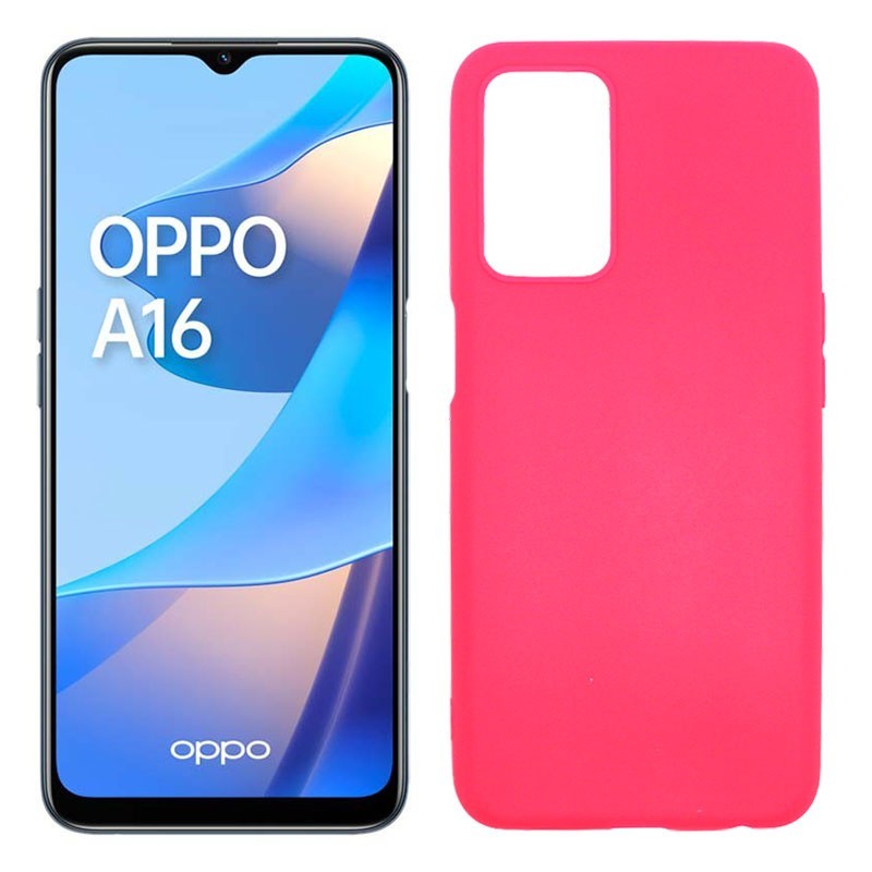 Funda rosa para Oppo A16 / A16S de Silicona