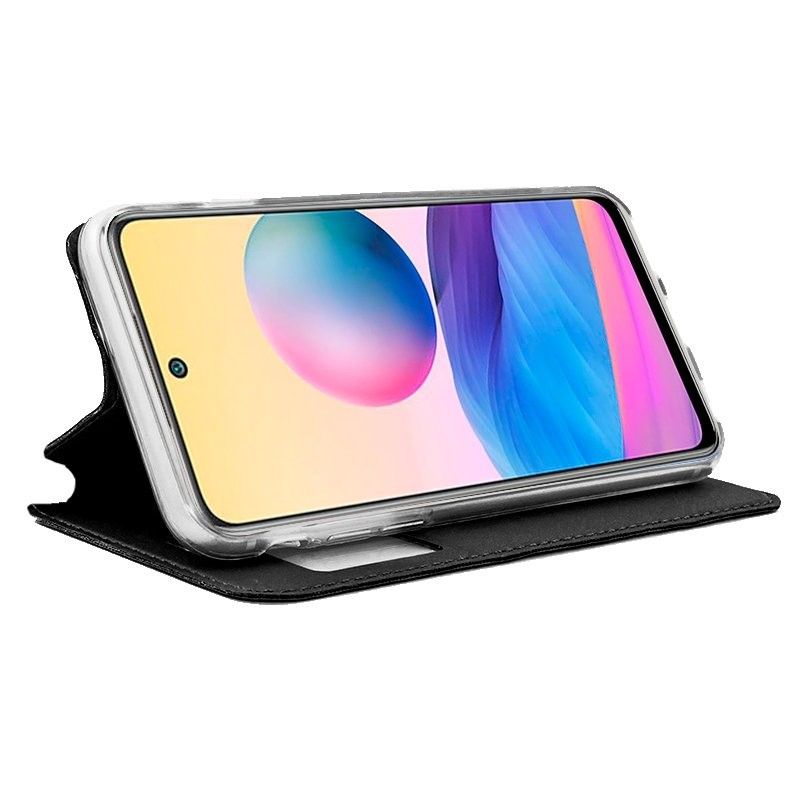 Funda con Tapa y Ventana para Xiaomi Redmi Note 10 5G negro