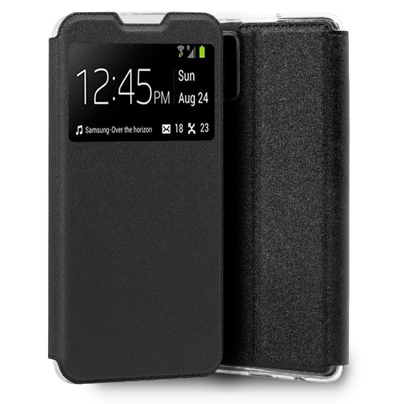 Funda con tapa y ventana para Vivo Y21 / Y21s / Y33s Negro