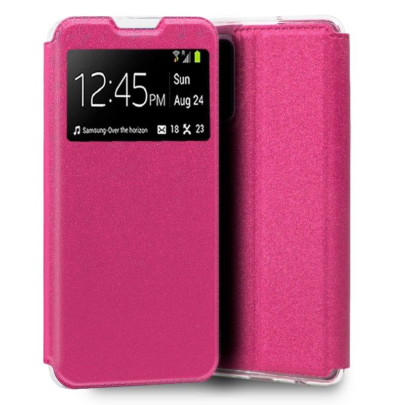 Funda con Tapa y Ventana rosa para Xiaomi Redmi Note 11 Pro / 5G