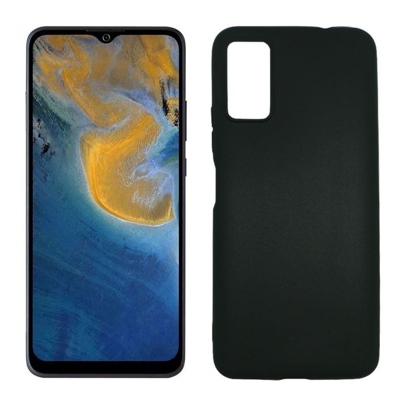 Funda negra para ZTE Blade A71 de silicona