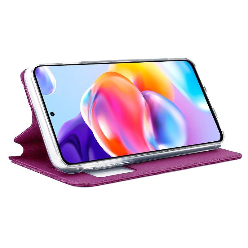 Funda con Tapa y Ventana rosa para Xiaomi Redmi Note 11 Pro+ 5G