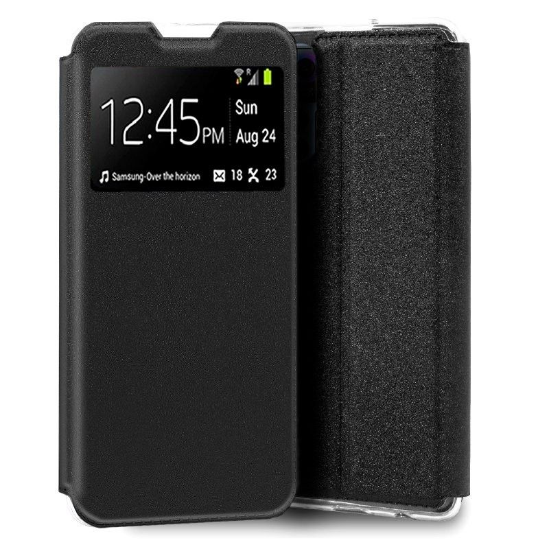 Funda con Tapa y Ventana para TCL 30 Plus negro