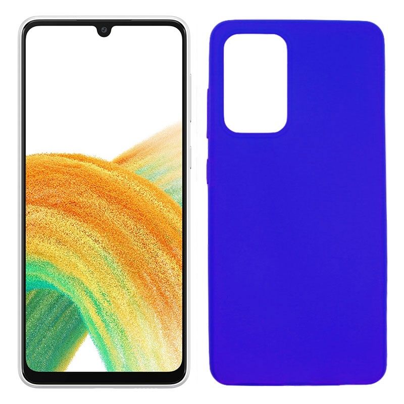 Funda azul para Samsung Galaxy A33 5G de silicona
