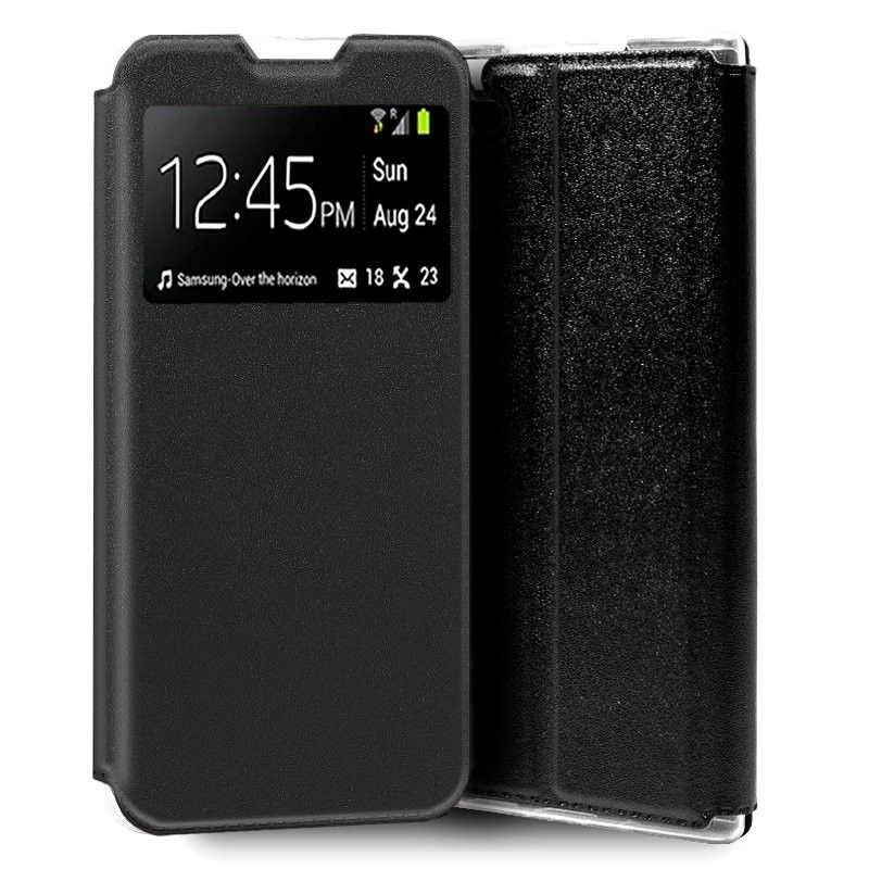Funda con Tapa y Ventana negra para Xiaomi Redmi A1
