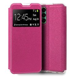 Funda con Tapa y Ventana para Samsung Galaxy A23 / M13 rosa