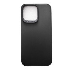 Funda negra para iPhone 14 Pro Max de silicona