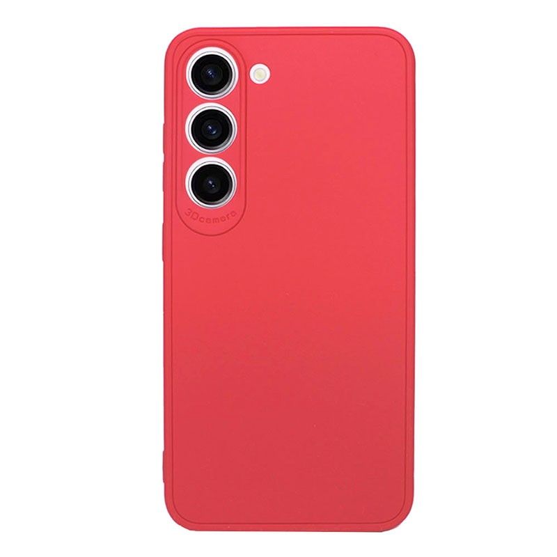 Funda roja para Samsung Galaxy S23 de silicona
