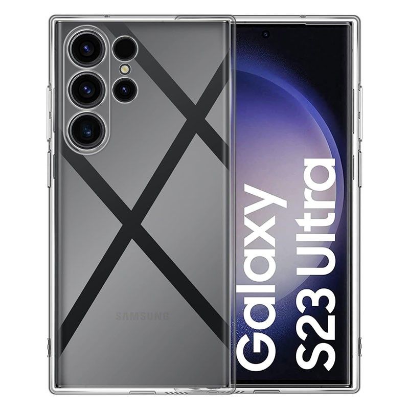 Funda transparente para Samsung Galaxy S23 Ultra de silicona