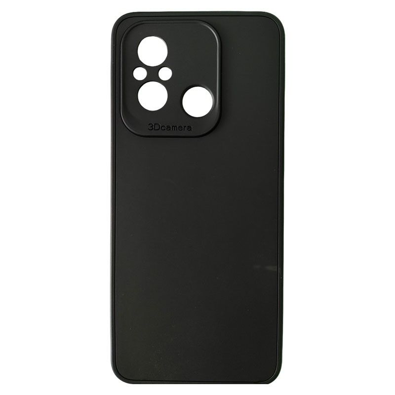 Funda negra para Xiaomi Redmi 12C de silicona