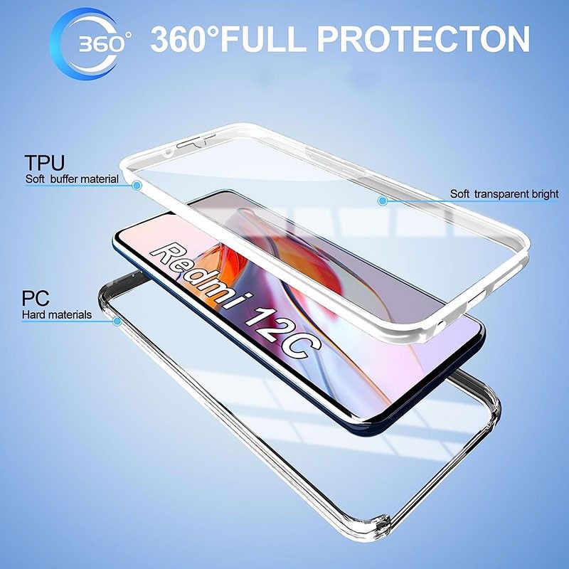 Funda Doble Cara Completa 360 para Xiaomi Redmi 12C