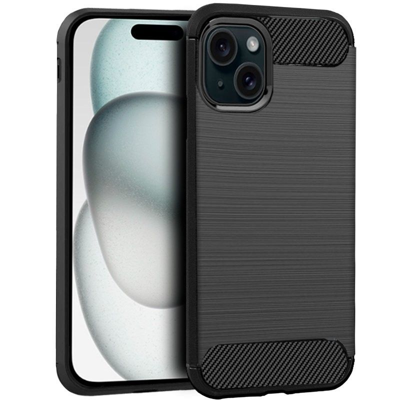 Funda diseño fibra de carbono para iPhone 15