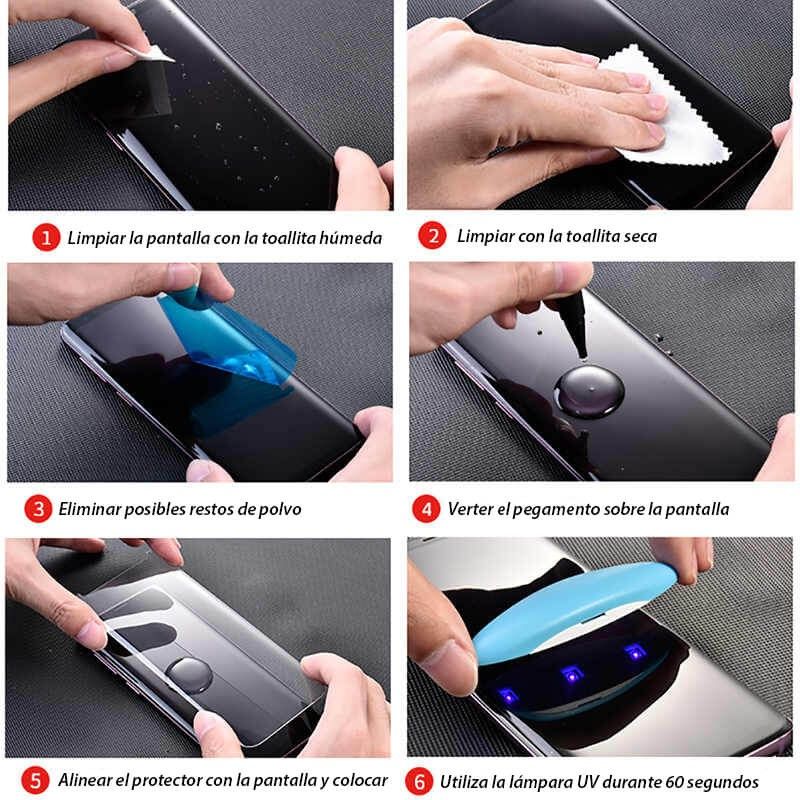 Protector Pantalla de Cristal Templado UV Curvo para Xiaomi Redmi Note 13 Pro+