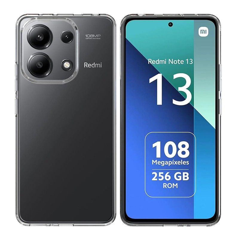 Funda transparente de silicona para Xiaomi Redmi Note 13 (4G)