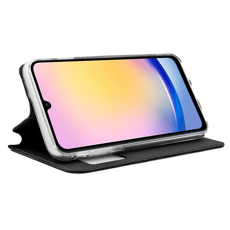 Funda con Tapa y Ventana para Samsung Galaxy A25 5G negro