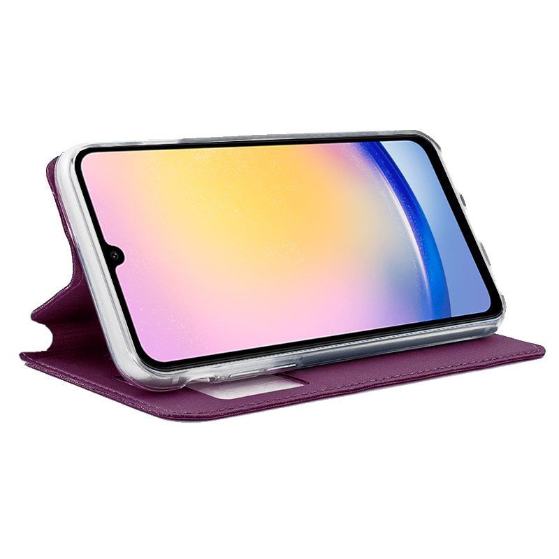 Funda con Tapa y Ventana para Samsung Galaxy A25 5G rosa