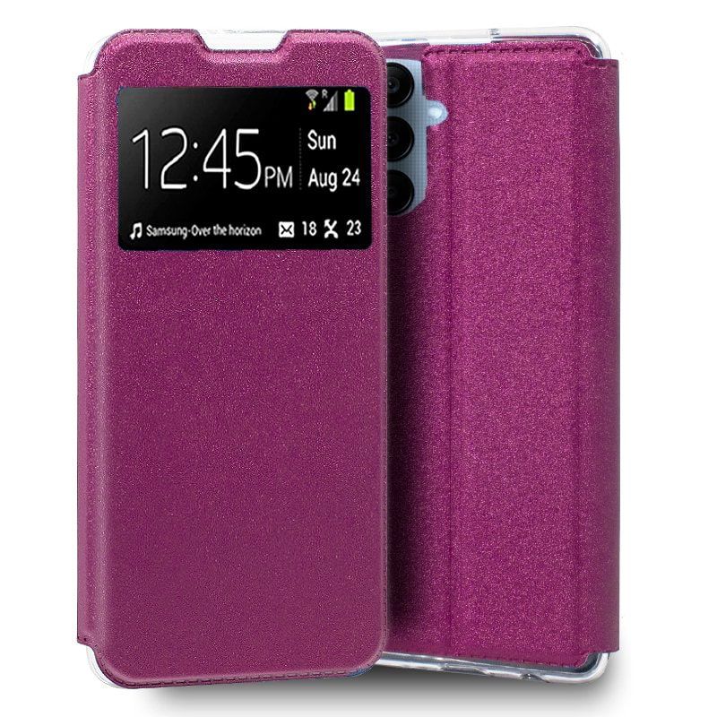 Funda con Tapa y Ventana para Samsung Galaxy A25 5G rosa
