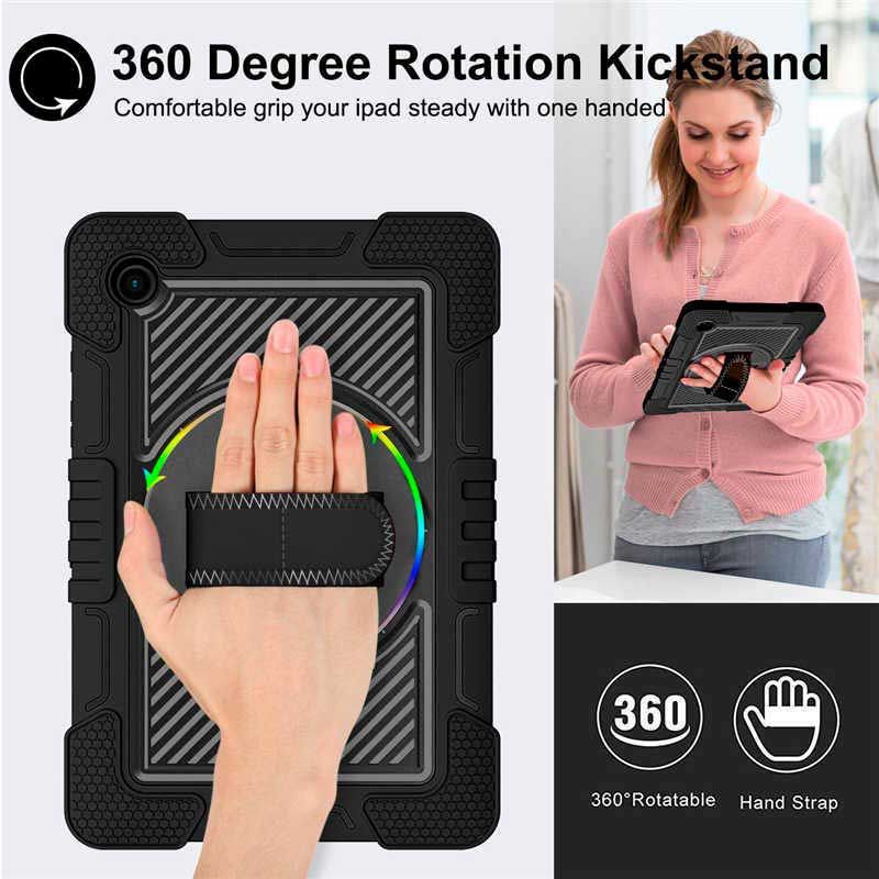Funda Antigolpes con Asa, Correa y Soporte para Samsung Galaxy Tab A9 8,7"