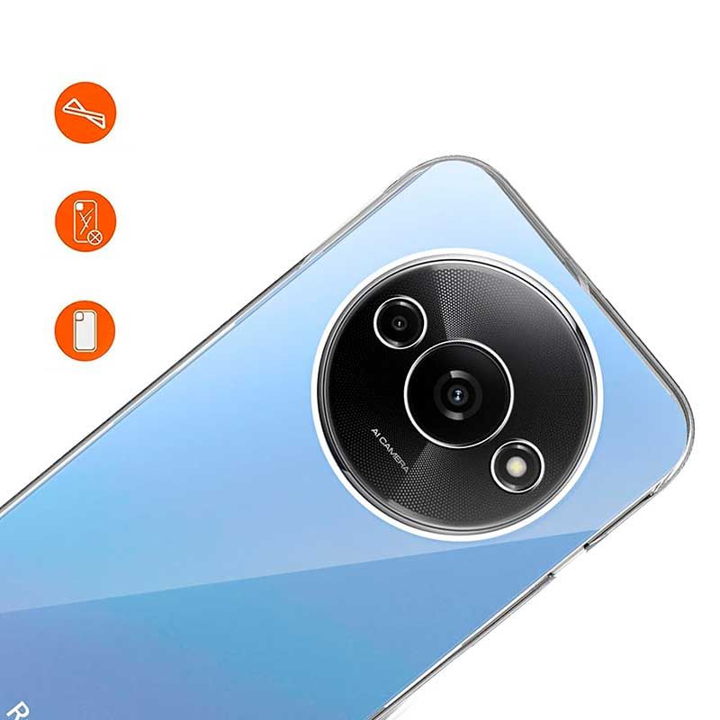 Funda transparente para Xiaomi Redmi A3 de silicona