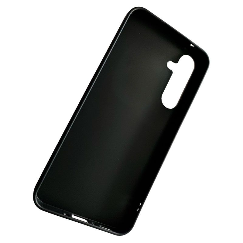 Funda negra para Samsung Galaxy A35 5G de silicona