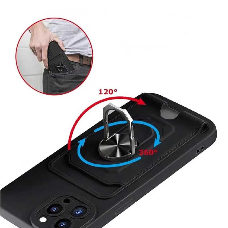 Funda con cordón, anillo y tarjetero para Samsung Galaxy A04 / M13 5G