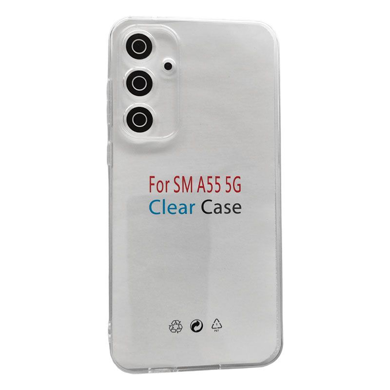 Funda transparente para Samsung Galaxy A55 5G de silicona