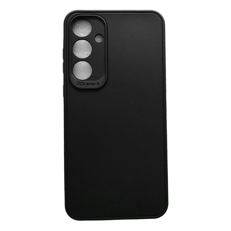 Funda negra para Samsung Galaxy A55 5G de silicona