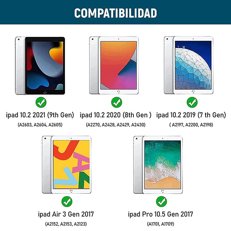 Funda con Teclado para iPad 10.2 / 10.5 Español con Ñ