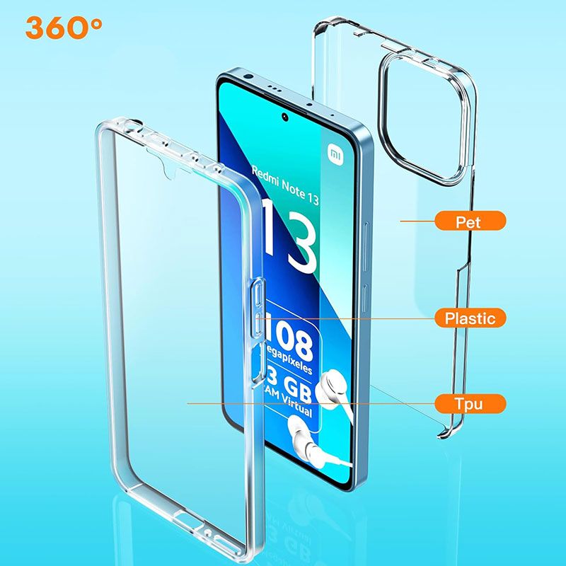 Funda Doble Cara 360 para Xiaomi Redmi Note 13 4G