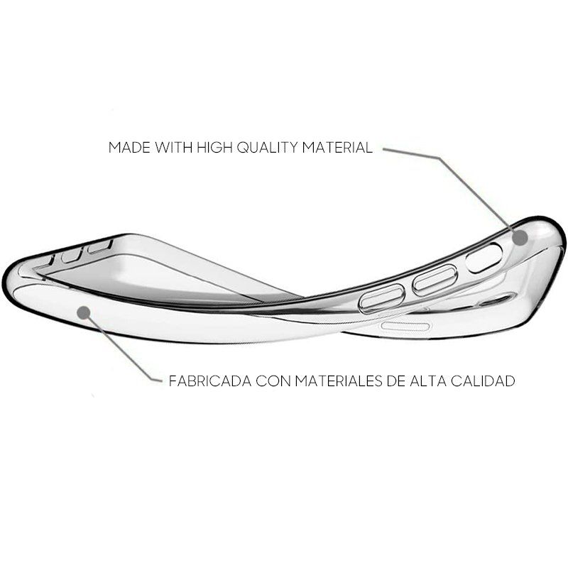 Funda transparente para ZTE Blade A54 de silicona
