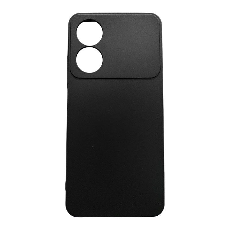 Funda negra para ZTE Blade A34 de silicona