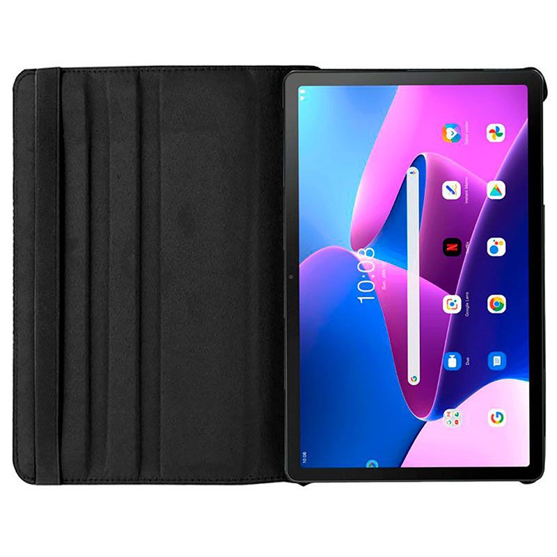 Funda con tapa Giratoria 360 para Lenovo Tab M10 3Gen Negro