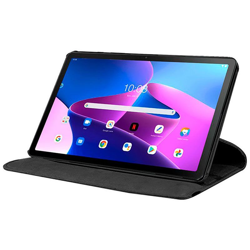 Funda con tapa Giratoria 360 para Lenovo Tab M10 3Gen Negro