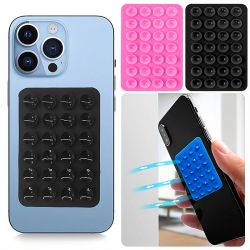 Soporte de ventosa para móvil con almohadilla trasera de silicona