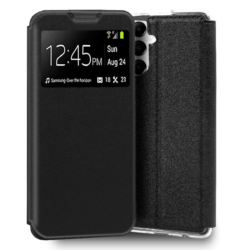 Funda con Tapa y Ventana para Samsung Galaxy A05S negro